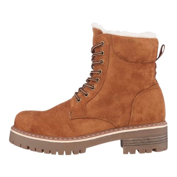 GC Shoes Women's Camila Lace Up Booties Tan Size 9 - Picture 2 of 5